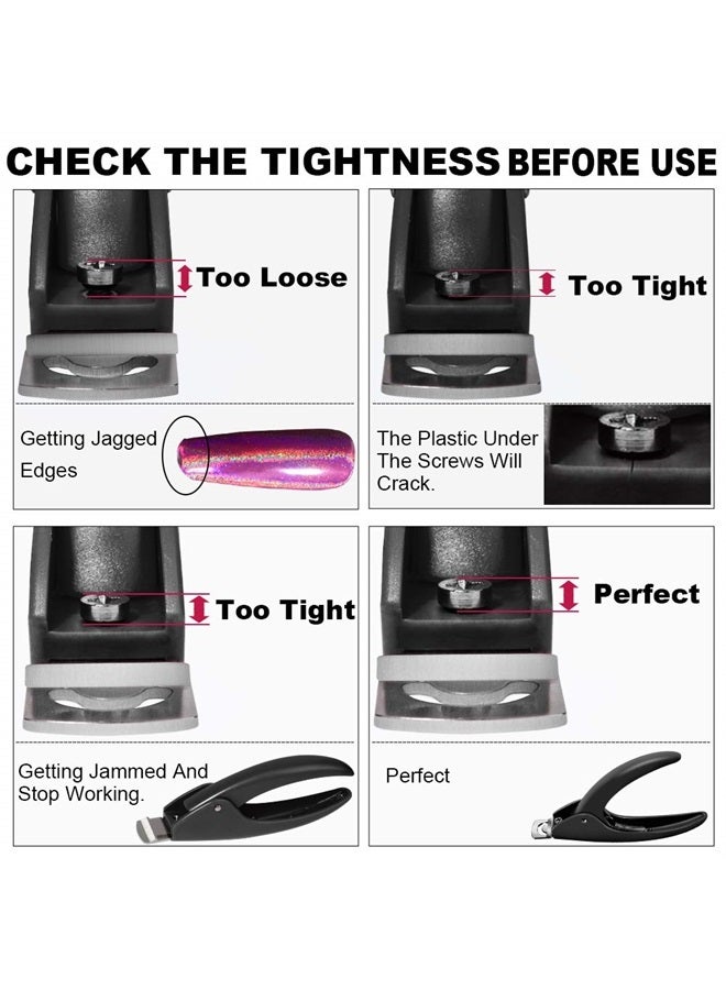 GA&EN Black Adjustable Artificial Acrylic Fake Nail False Nail Tip Clipper Cutter Trimmer Manicure Pedicure Sharp Blade Clip Tool for Salon Home Nail Art Beauty Design DIY - Image 3