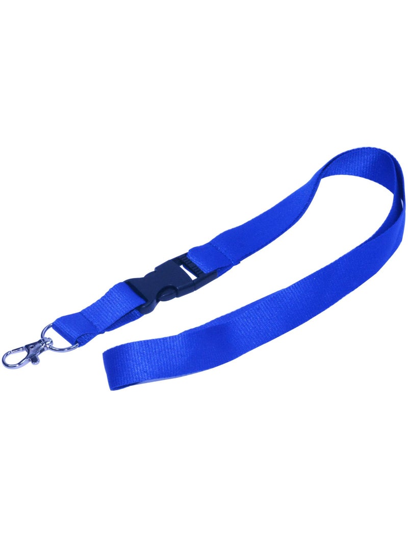 FIS - 10-Piece FIS Lanyard Blue with Metal Hook & Plastic Buckle, 2X90cm - FSNAPBL/10 - Image 1