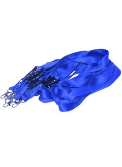 10-Piece FIS Lanyard Blue with Metal Hook & Plastic Buckle, 2X90cm - FSNAPBL/10