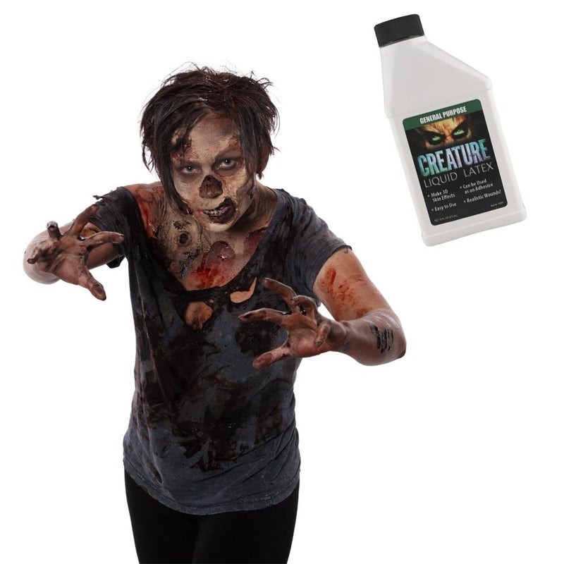 CREATURE 16oz - CLEAR - Creature Liquid Latex, General Purpose Professional Special Effects Liquid Latex - Image 5