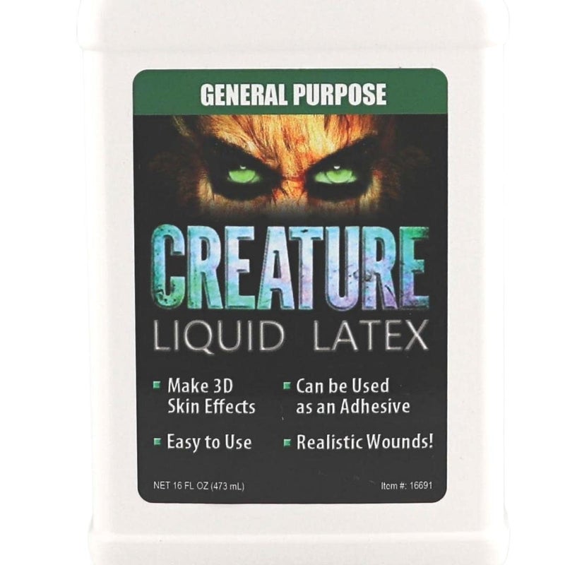 CREATURE 16oz - CLEAR - Creature Liquid Latex, General Purpose Professional Special Effects Liquid Latex - Image 3