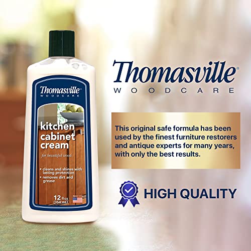 THOMASVILLE KITCHEN CABINET CREAM Multisurface Wood Cleaner and Polish Furniture Quick Shine Restorer Protector Kitchen Cabinets Surface Cleaner House Cleaning Supplies Home Improvement 12 Oz - Image 5