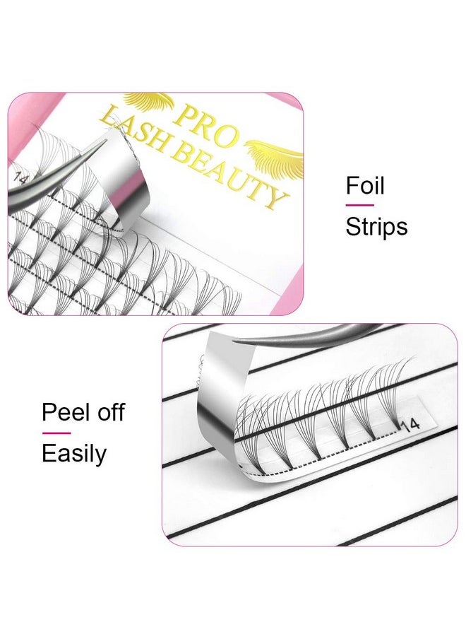 PRO LASHBEAUTY Premade Fans Eyelash Extensions 7Dd0.0714 Short Stem Premade Volume Eyelash Extensions 3D 5D 7D Volume Lash Extensions 9 To 20 Mm Pre Made Lash Fans C D Curl .07 .10(7Dd0.0714Mm)  - Image 3