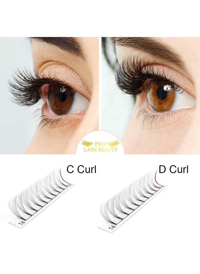 PRO LASHBEAUTY Premade Fans Eyelash Extensions 7Dd0.0714 Short Stem Premade Volume Eyelash Extensions 3D 5D 7D Volume Lash Extensions 9 To 20 Mm Pre Made Lash Fans C D Curl .07 .10(7Dd0.0714Mm)  - Image 4