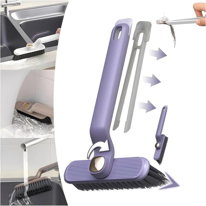 PURCHASE PLUSE PURCHASE PLUSE Toilet Cleaning Brush | Multi-Function Hard Bristle Crevice Gap Brush | 360-Degree Rotating Tool for Deep Cleaning Dead Corners in Bathroom, Kitchen, Tile, Floors, and Sink (Pack of 1)  - Image 3