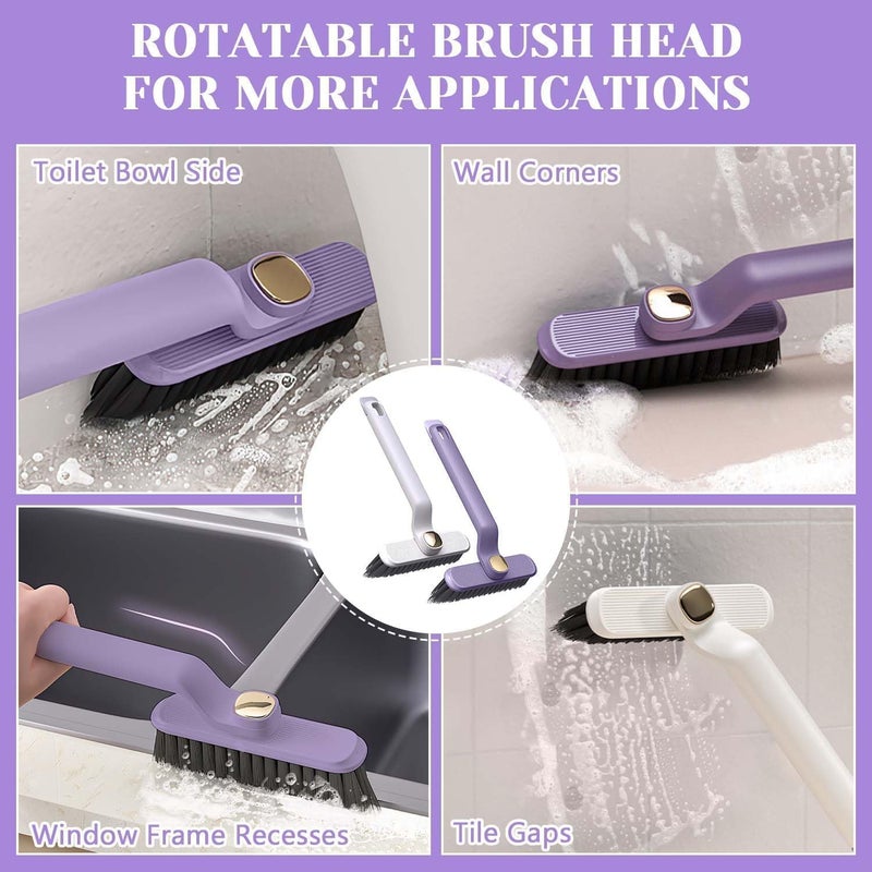 PURCHASE PLUSE PURCHASE PLUSE Toilet Cleaning Brush | Multi-Function Hard Bristle Crevice Gap Brush | 360-Degree Rotating Tool for Deep Cleaning Dead Corners in Bathroom, Kitchen, Tile, Floors, and Sink (Pack of 1)  - Image 5