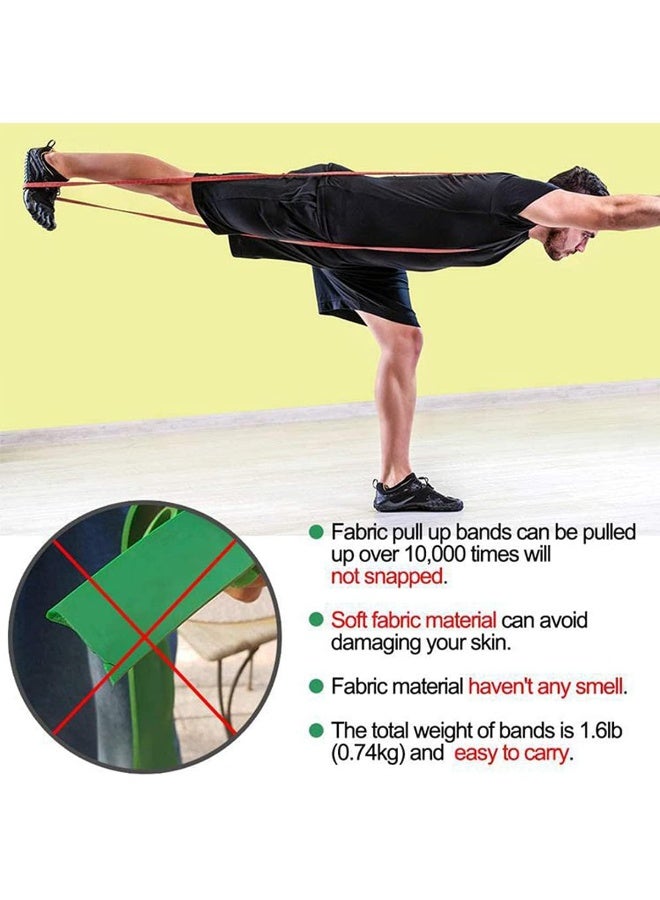 ECVV YOGA Straps for Man and Women, Medium, Heavy Light Non-Slip Training Band Gym, Fitness-5 25lb-100lb - Image 2