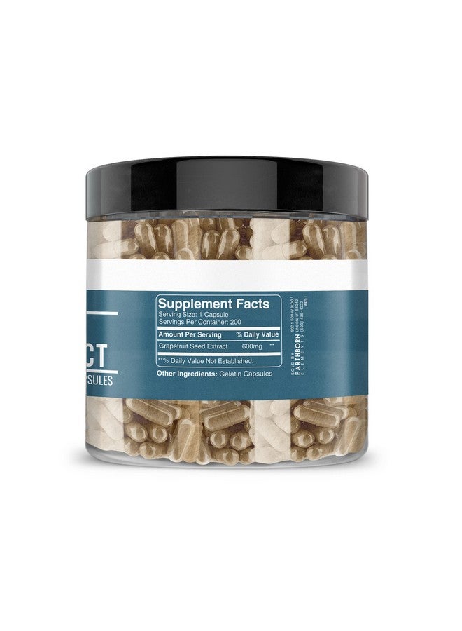 earthborn elements Grapefruit Seed Extract 200 Capsules Pure & Undiluted No Additives - Image 5