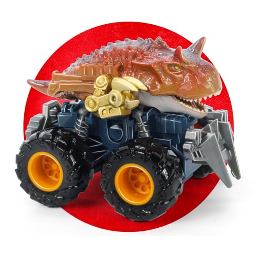 Oriate Friction Powered Dinosaur ATV Toy Cars for Children, Baterried Free Swing Carnotaurus Monster Truck with Robotic Arm, Fantastic Birthday for Kids Boy Girl - Image 5