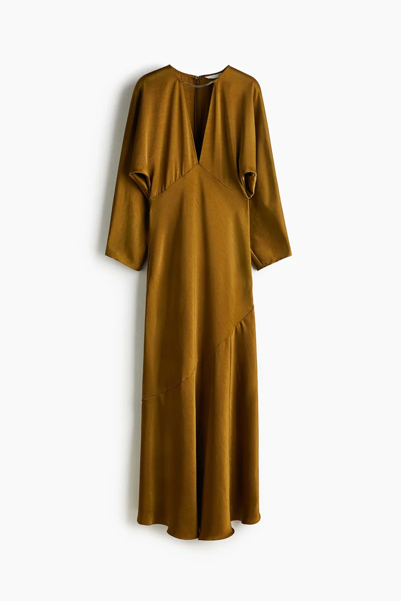 H&M Long satin dress