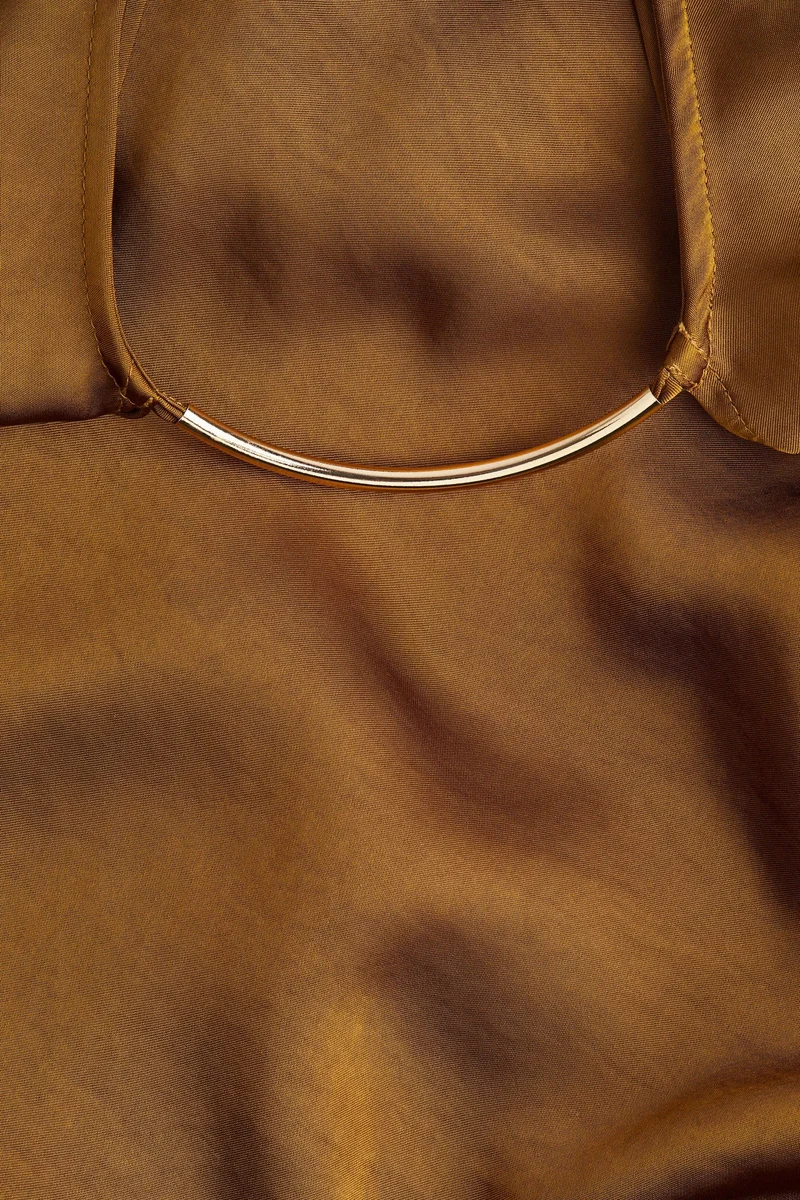 H&M Long satin dress