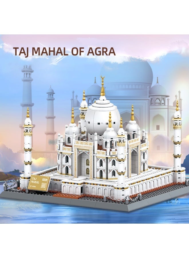 wange Taj Mahal Agra India Building Blocks Set 5211 (Age 6+ , 1113 Pieces) - Image 4