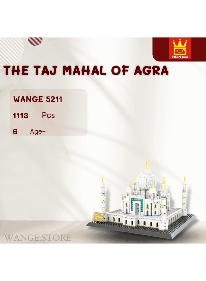 wange Taj Mahal Agra India Building Blocks Set 5211 (Age 6+ , 1113 Pieces) - Image 5