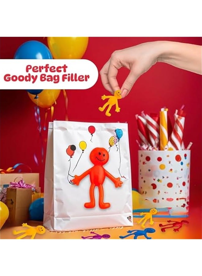 DURKU 36 Pack Stretchy Bendable Man in Assorted Fun Colors, Sticky Slimy Gooey Texture Toy for Stress Relief Anxiety Great Party Favor Stocking Stuffer - Image 3