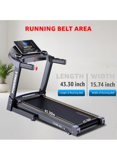 PowerMax Fitness TDM-96 (4HP Peak) Motorised Treadmill for Home Use [ Max User Wt. 110kg | LCD Display | Bluetooth for Music & Mobile App | 3 Level Manual Incline ] Free (DIY) Installation Assistance - pzsku/Z159A51321373EC913848Z/45/_/1732188839/0b8ff308-62e2-4b88-bf1c-be418916e6a4