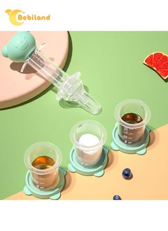 Bebiland Baby Medicine Dispenser Kit, Kids Oral Feeding Syringe, Toddler Liquid Medicine Pacifier, Great for Feeding Medicine Water Juice (Green)  - Image 2