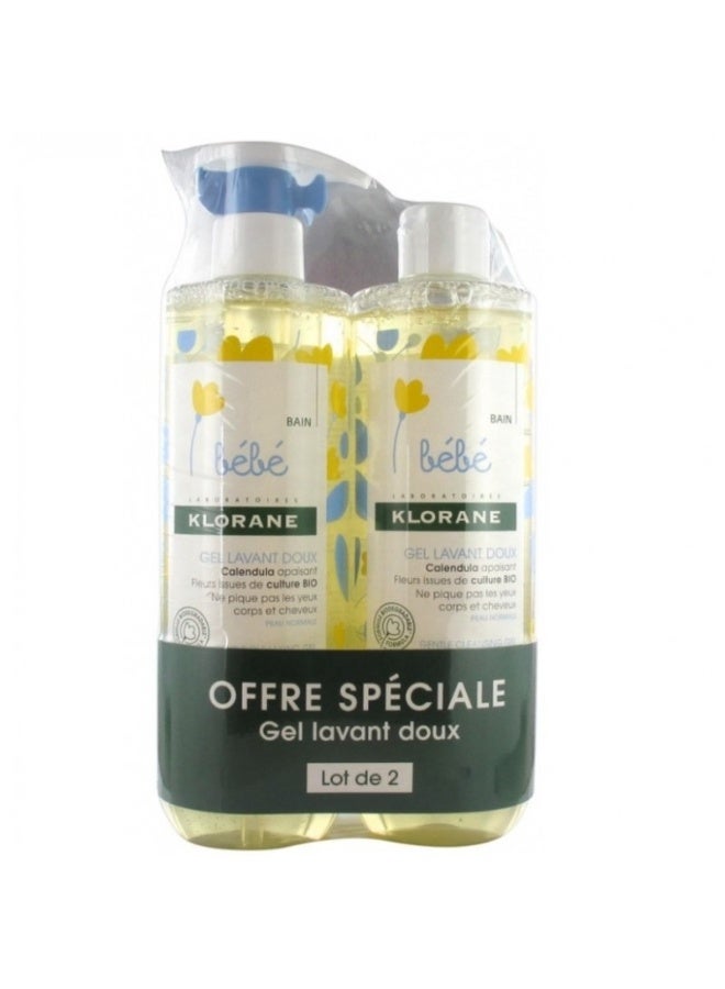 Klorane Baby Gentle Cleansing Gel 2 x 500ml - Image 2