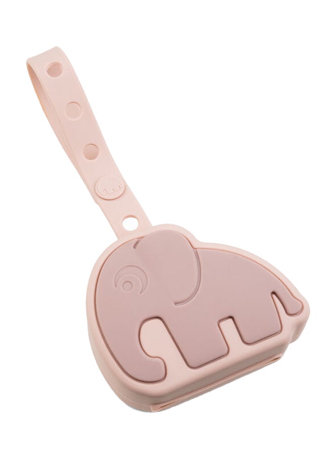 done by deer Silicone Pacifier Pouch - Hygienic Holder with Zipper  And  Clip for On-the-Go Use - Elphee Powder  - Image 1