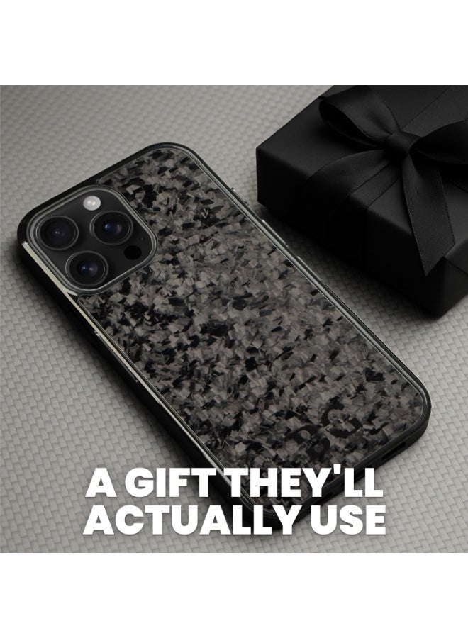 BasGet Real Carbon Fiber Phone Case For iPhone 16 Pro Max, MagSafe Compatible - Image 3