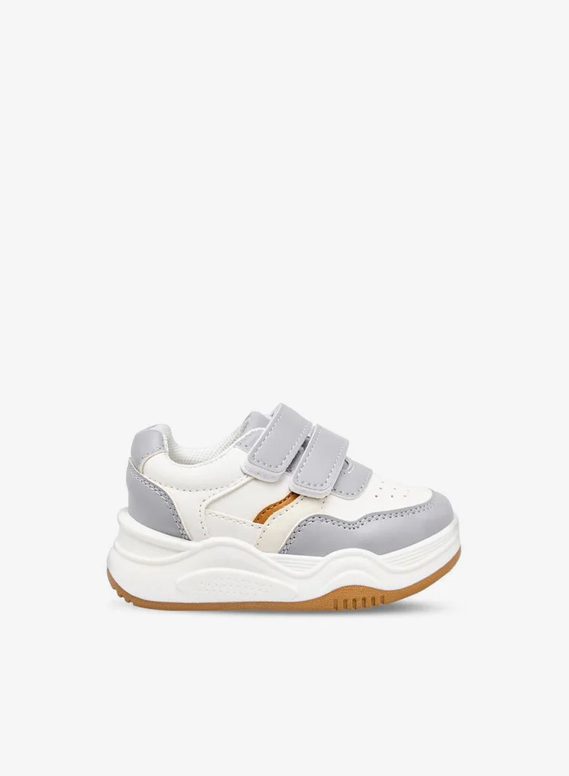 LBL By Shoexpress GREY Boys Hook & Loop Ankle Sneakers for Men | Best Price UAE