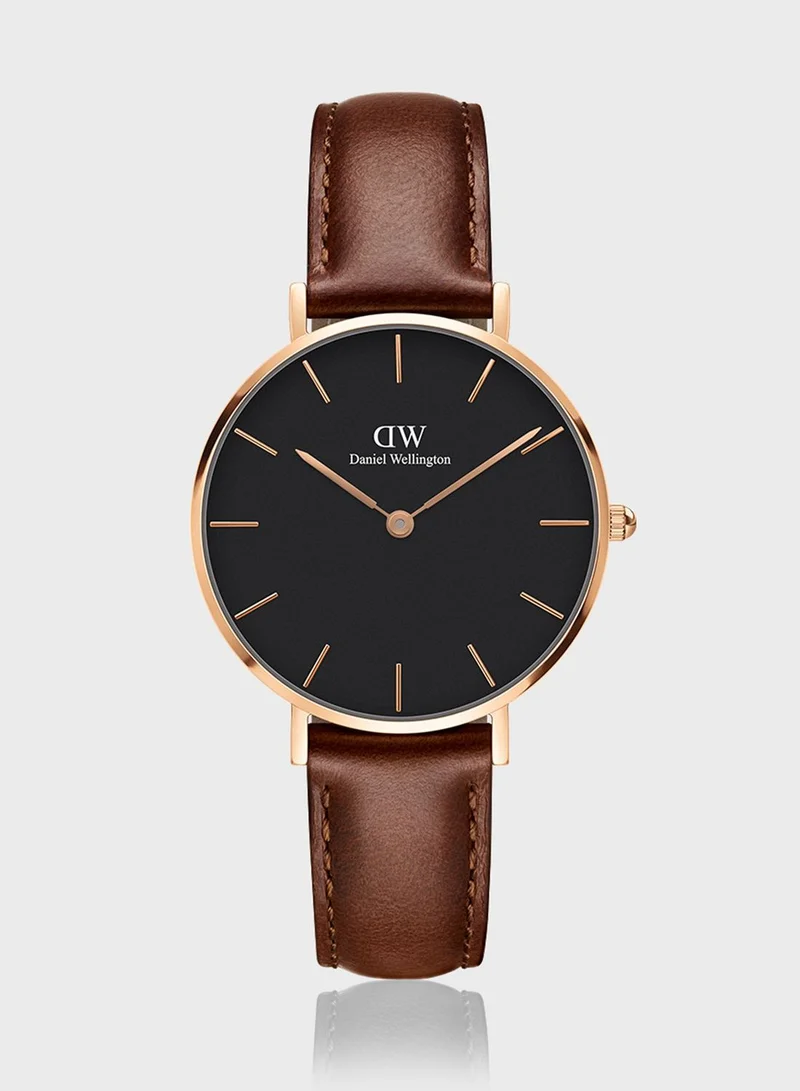 DANIEL WELLINGTON Petite St Mawes RG Black 32mm Watch