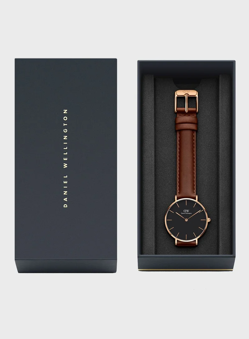 DANIEL WELLINGTON Petite St Mawes RG Black 32mm Watch