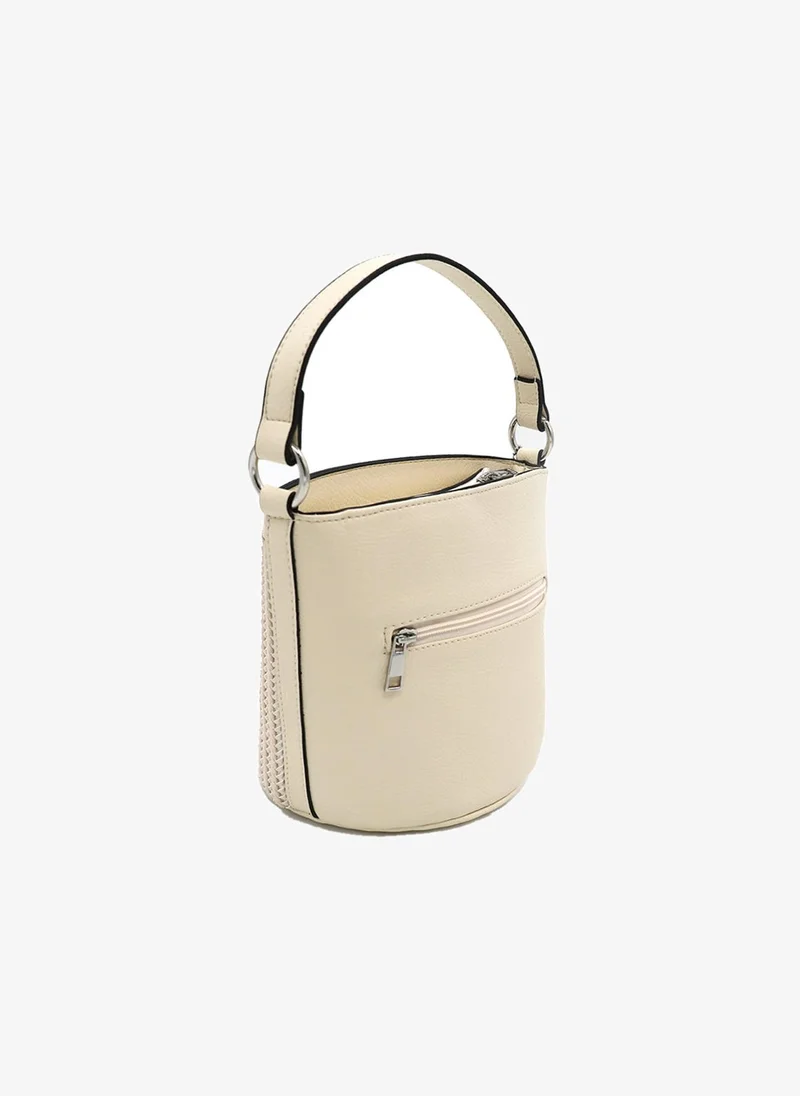 Marina Galanti Marina Galanti Women's Banari Woven Bucket Bag –  Beige