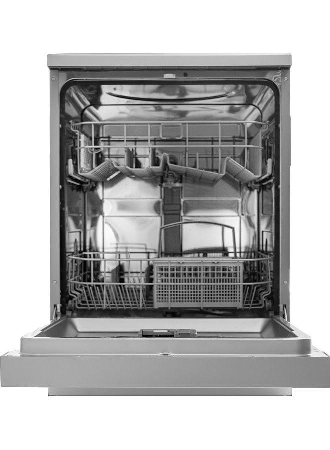 evvoli Dishwasher 12 Place Setting, 6 Programs, 2 Rack Levels, 11L, High Energy Efficiency, Quiet 11 L 2100 W EVDW-122S Silver - Image 3