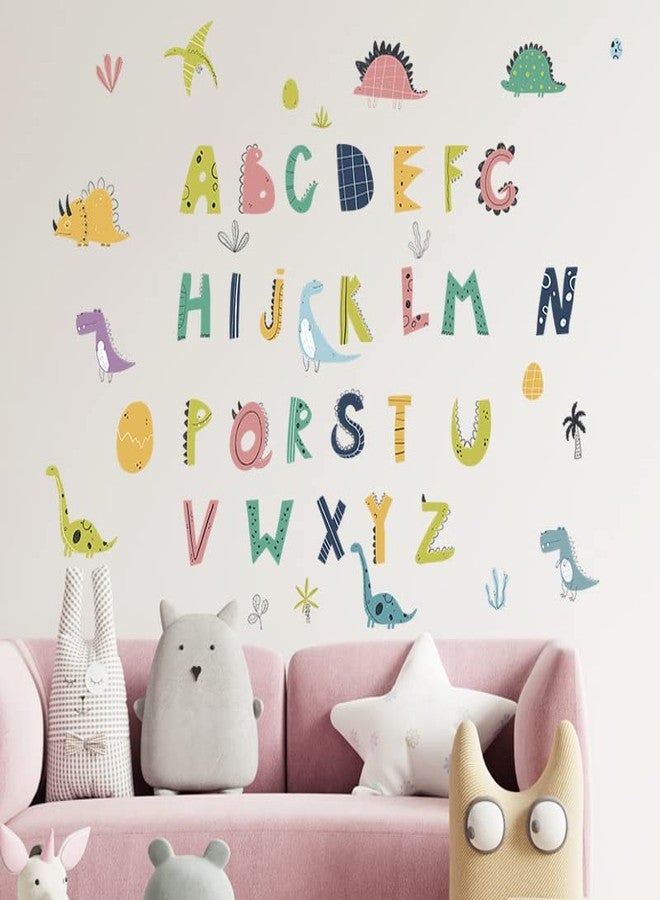 Maaghi Cartoon Animals - Dinosaur - Fruit with ABCD English Alphabets Kids Education Nursery Pre School Wall Sticker (Multicolor,Size - 90 Cm X 29 Cm) (ABC-Dinosaur) - Image 3