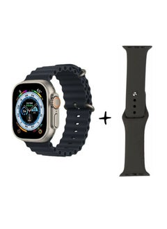 Wearfit Pro HW68 ULTRA MINI Smart Watch With A Full Screen Works With The Android And IOS System, Is Responsive, Wireless Charging Supports GPS, Size 1.75 Inch - Black Color  - Image 1