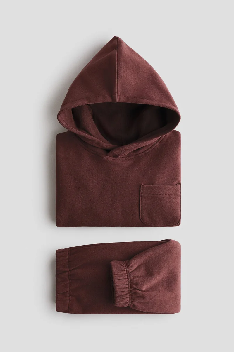 اتش اند ام طقم سويت شيرت قطني مكون من قطعتين