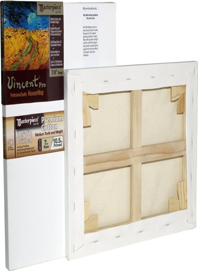 Masterpiece Artist Canvas 41080 Vincent PRO 7/8" Deep, 10" x 16", Cotton 10.5oz - 3X - Monterey Most Popular,White - Image 2