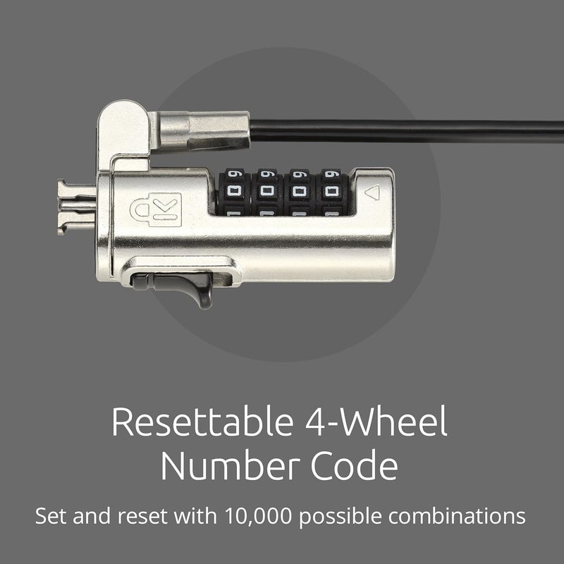 Kensington Kensington Combination Laptop Lock for Nano Size Security Slot Resettable 4Digit Combination Lock K60214WW  - Image 5