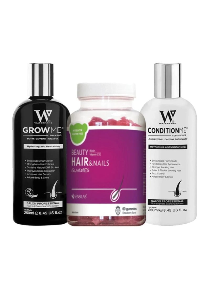 Hair Thickening and Growth Kit Shampoo + Conditioner + Beauty Gummies - pzsku/Z159AF008CC3764D84DF3Z/45/_/1734021576/434ba333-973e-4020-b1f0-6419944e7fbb