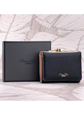 كلاسيك ميلانو - محفظة نسائية أنيقة من الجلد الصناعي مع حافظة بطاقات | محفظة عملات معدنية للنساء | محفظة نسائية نحيفة للاستخدام اليومي والسفر والهدايا