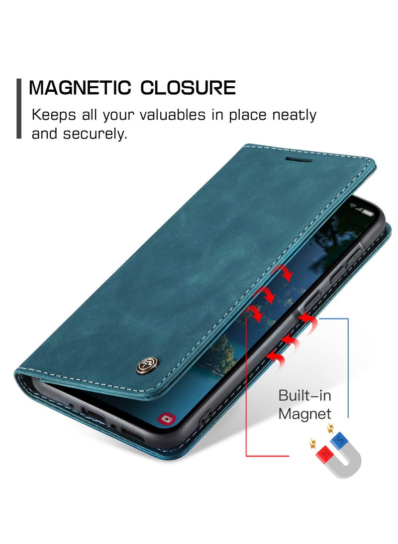 CaseMe For Samsung Galaxy A36 Cover, Soft PU Leather Shockproof Mobile Phone Wallet Case, Full Body Protective Flip Cover Magnetic Adsorption Back Cover - Image 3
