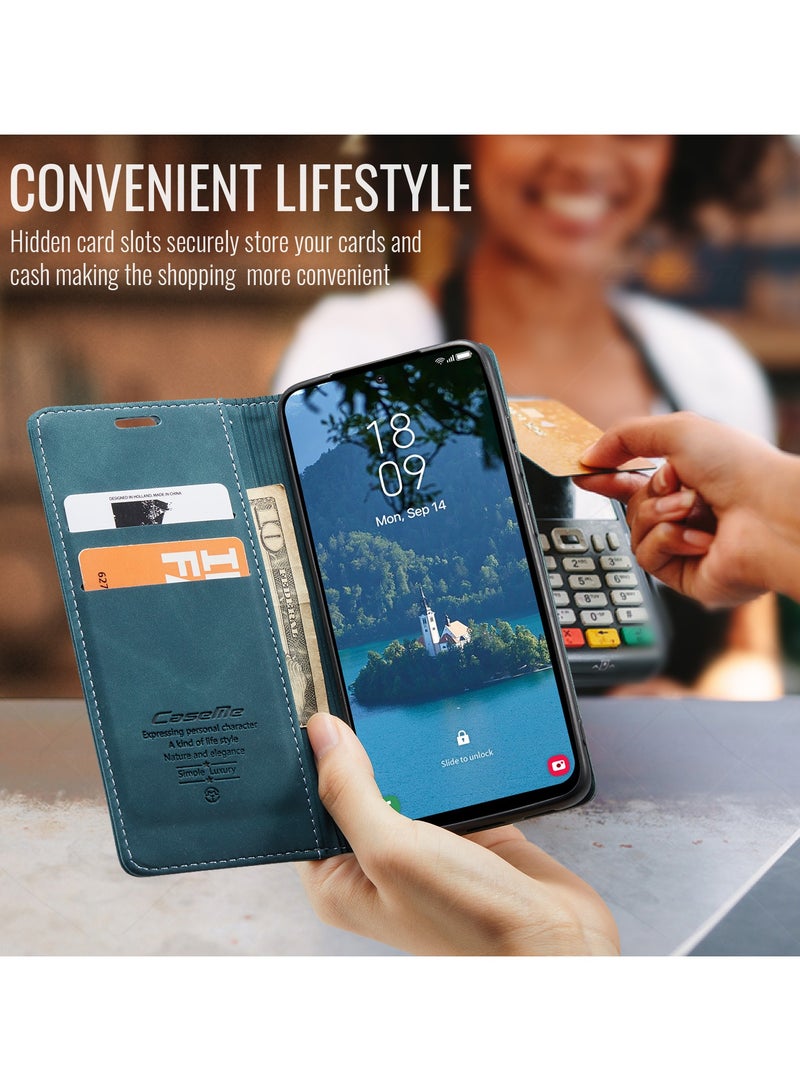 CaseMe For Samsung Galaxy A36 Cover, Soft PU Leather Shockproof Mobile Phone Wallet Case, Full Body Protective Flip Cover Magnetic Adsorption Back Cover - Image 4