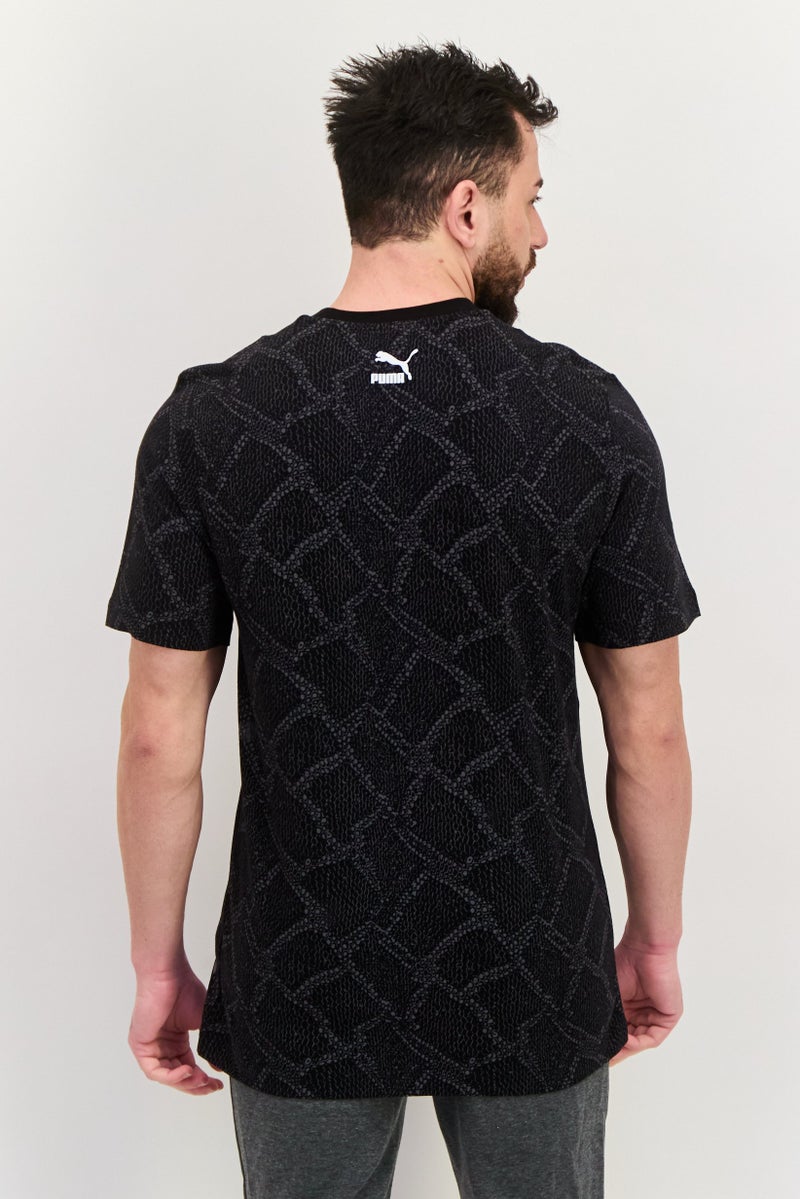 PUMA Men Sportswear Fit Short Sleeves Training T-shirt, Black - Image 3