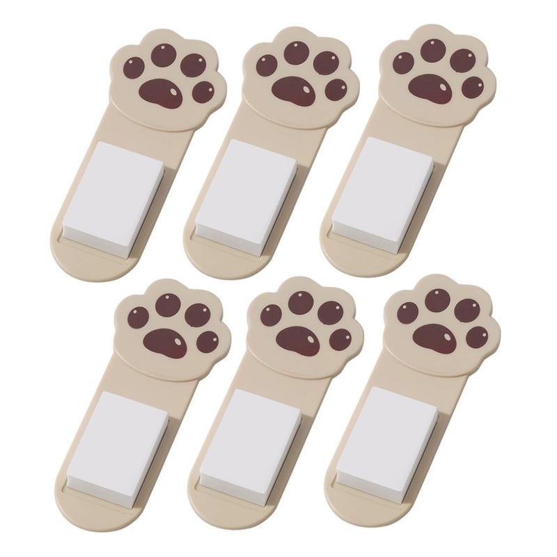 White Toilet Lid Lifters 6 Pack Self Adhesive Sanitary Bathroom Accessory For Families - Image 2