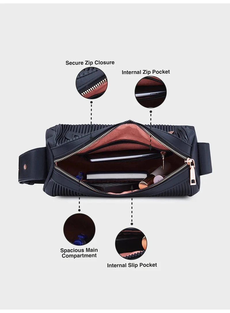 كابريس حقيبة أفا سلينغ متوسطة سوداء