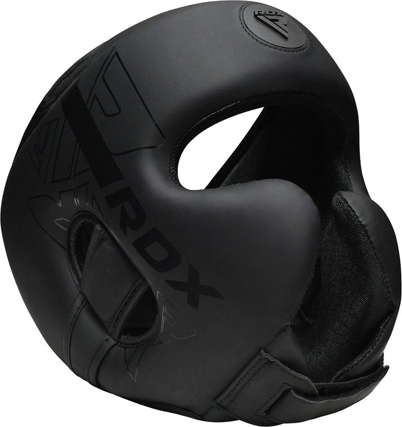 RDX Adjustable Padded KARA Head Guard for Boxing, MMA, and Martial Arts Training -S |Black/Black (HGR-F6MB-S) - Image 4