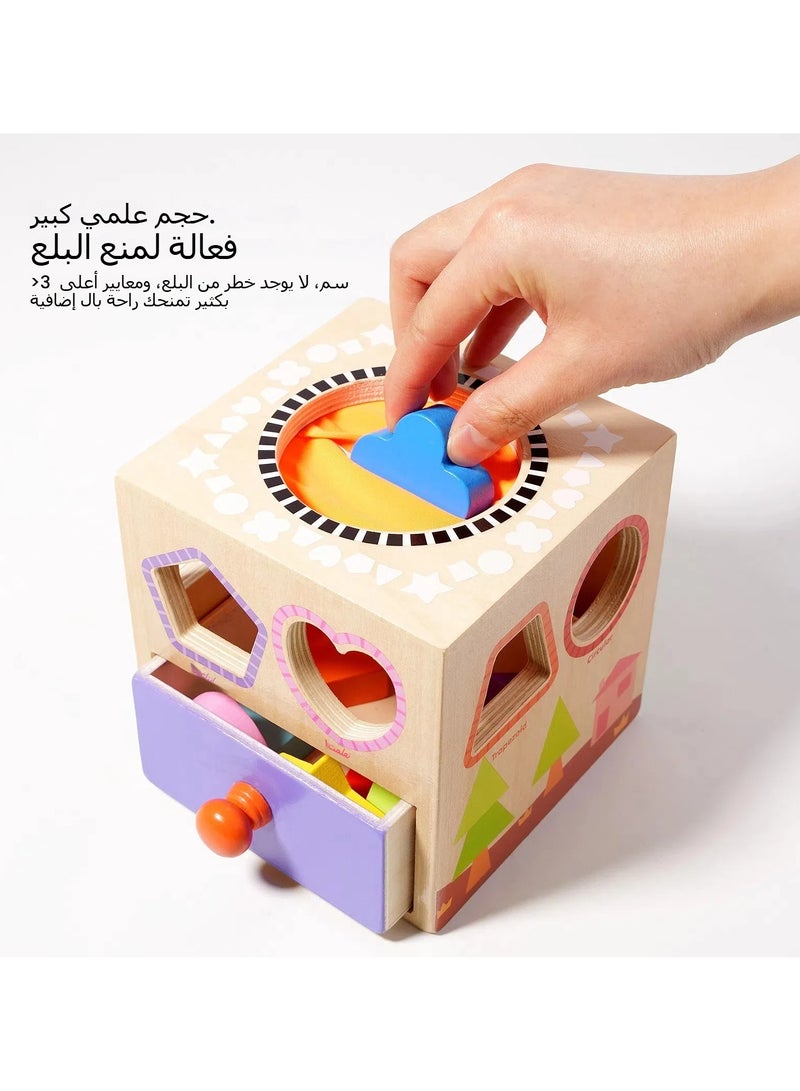 عام لعبة تطوير الذكاء المبكر متعددة الوظائف：كتل بناء حسية تفاعلية لمطابقة الأشكال تساعد على تنسيق العين واليد - Image 3