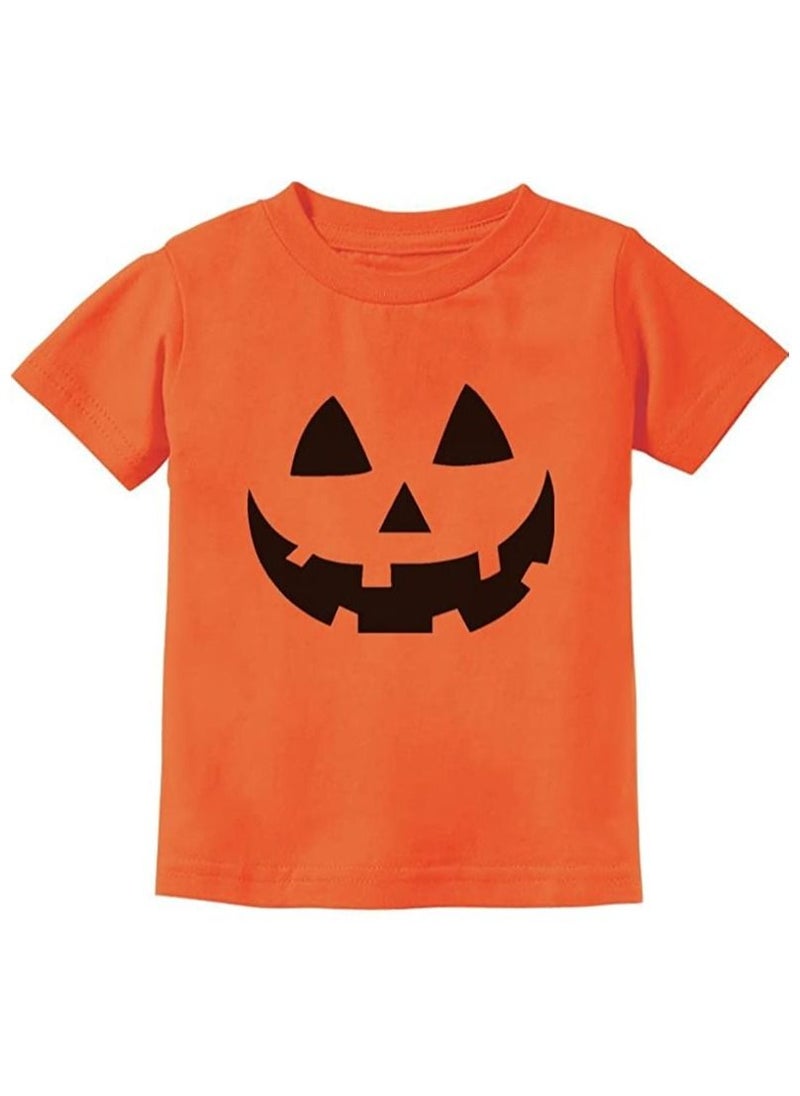 Generic - Halloween Pumpkin Printed T-shirt for Kids and Adults - Image 1