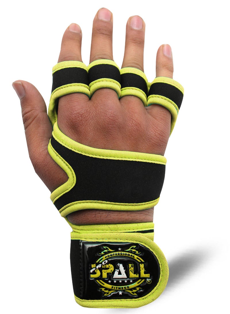 سبال قفازات رفع الأثقال للجيم بنصف إصبع لتدريبات الصالة الرياضية واللياقة البدنية والدمبل والسحب والتمارين الرياضية وخفيفة الوزن للغاية - Image 1