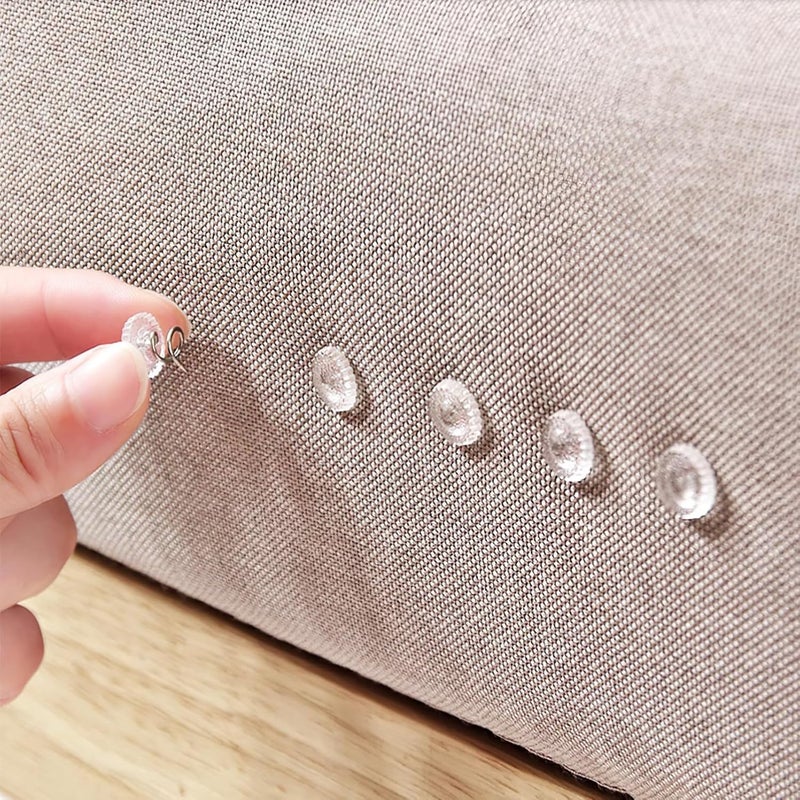 Luxshiny 50pcs Stainless Steel Spiral Nails for Upholstery Bed Sheet Fasteners Quilt Holder Non-Marking Easy to Use - Image 2
