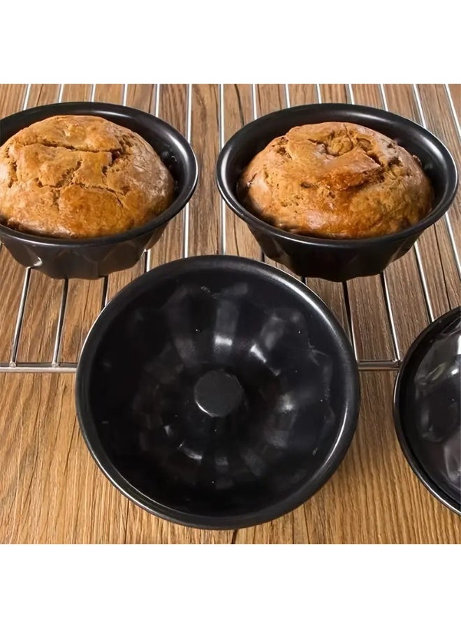 فالمر قالب كيك باندت معدني غير لاصق  شكل زخرفي أنيق لخبز الكيك والحلويات  مقاوم للحرارة وسهل التنظيف(أسود-مقاس 24 * 7 سم) - Image 2