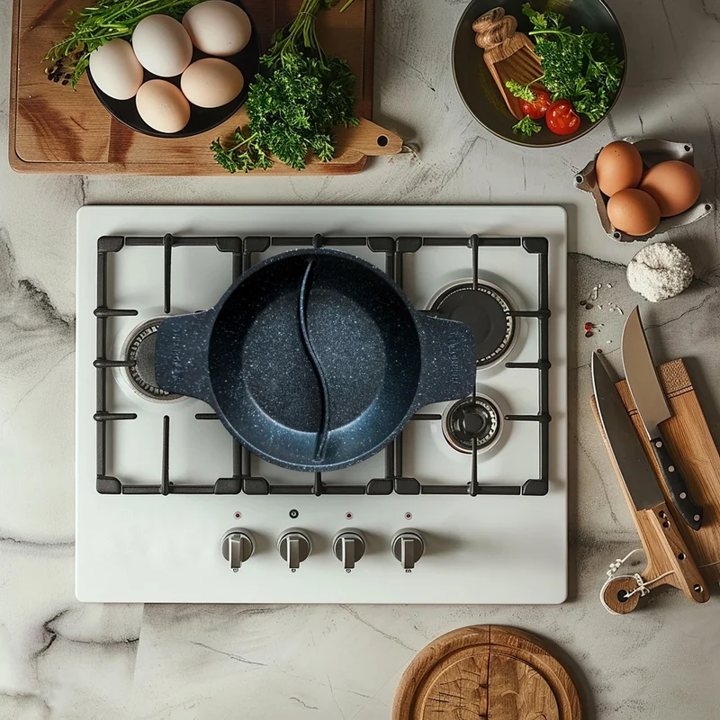 ThermoAD Multipan | Casserole | Self-Compartment | Pyro Series | 22 cm | Black