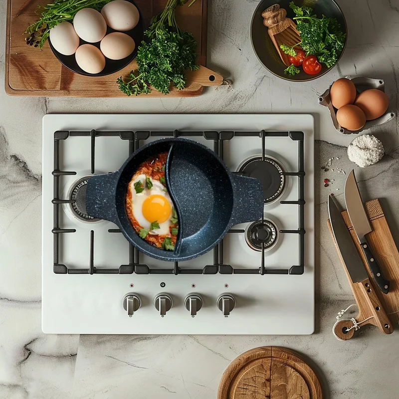 ThermoAD Multipan | Casserole | Self-Compartment | Pyro Series | 22 cm | Black