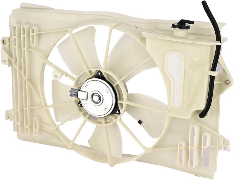 Focreedy TO205 Replacement Engine Radiator Condenser Cooling Fan Assembly for Toyota Corolla 2003-2008 - Image 2
