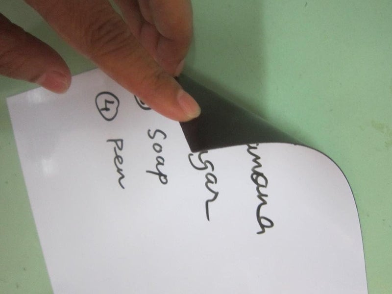 IMPRINT Soft Magnet Sheet White Color 12 inch x 8 inch, Can be Used on Fridges, Metal(Iron) Sheet, Metal Racks etc. - Image 3